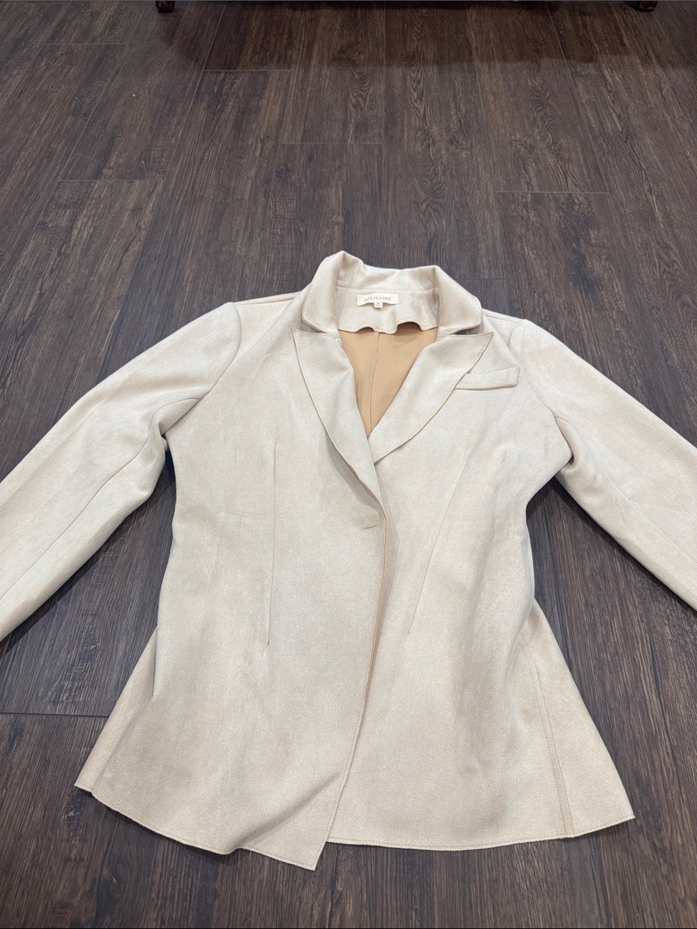 Solitaire Light Beige Tailored Blazer